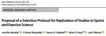 Proposal of a Selection Protocol for Replication in Sports and Exercise Science